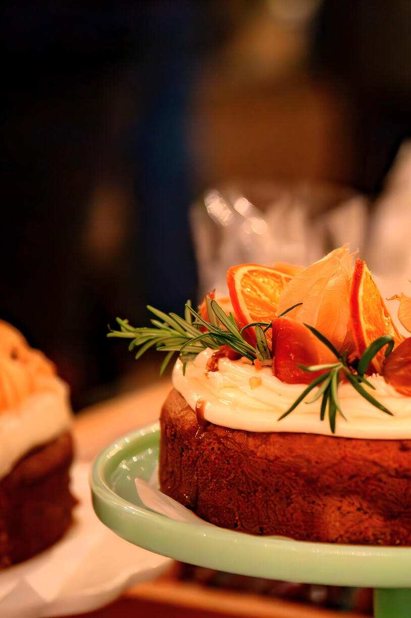 Pink Peach Cake - Candied Orange Cake